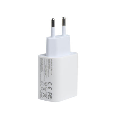 EU 2-Pin Wall Charger με θύρες USB-C και USB-A, 20W συμπαγής διπλής θύρας προσαρμογός ισχύος για φόρτιση τηλεφώνου & tablet