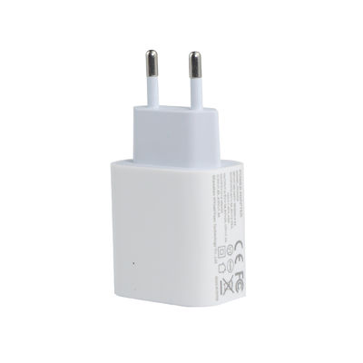 EU 2-Pin Wall Charger με θύρες USB-C και USB-A, 20W συμπαγής διπλής θύρας προσαρμογός ισχύος για φόρτιση τηλεφώνου & tablet
