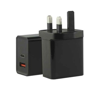 Ευρωπαϊκός φορτιστής τοίχου USB-C και USB-A 2-Pin, αντάπτορας ρεύματος 45W με διπλή θύρα για φορητό υπολογιστή, tablet και smartphone