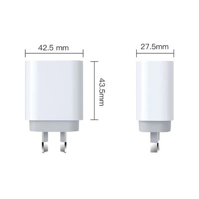 AU 2-pin USB-C Wall Charger, 30W γρήγορος προσαρμογός ισχύος τύπου C για smartphones, tablets και μικρούς φορητούς υπολογιστές