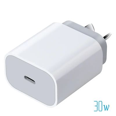 AU 2-pin USB-C Wall Charger, 30W γρήγορος προσαρμογός ισχύος τύπου C για smartphones, tablets και μικρούς φορητούς υπολογιστές