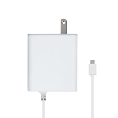 Φορτιστής τοίχου USB-C 60W US με σταθερό καλώδιο, Προσαρμογέας ρεύματος Type-C υψηλής ταχύτητας για smartphones, tablets και laptops