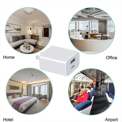 Φορτιστής τοίχου USB-C και USB-A 20W US με καλώδιο, Προσαρμογέας τροφοδοσίας γρήγορης φόρτισης για smartphones και tablets