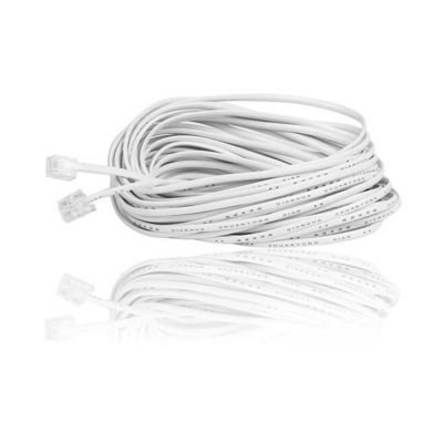 Καλώδιο Επέκτασης RJ11 Heavy Duty - Μονωμένο Καλώδιο Τηλεφώνου 6P4C με Επιχρυσωμένους Συνδέσμους για Σαφές Σήμα, 15ft/25ft/50ft