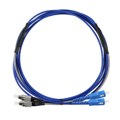 Διπλό καλώδιο patch οπτικών ινών ST σε SC OM3 Multimode 50/125μm