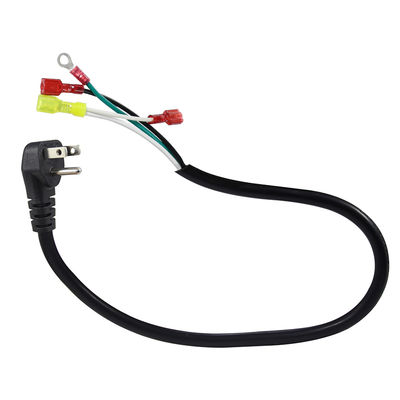 Καλώδιο τροφοδοσίας με γωνία 3P US Plug σε ακροδέκτη Spade/Ring, 14AWG 3-αγωγών προ-τερματισμένο καλώδιο για ενισχυτές και ηχητικό εξοπλισμό 3/6FT