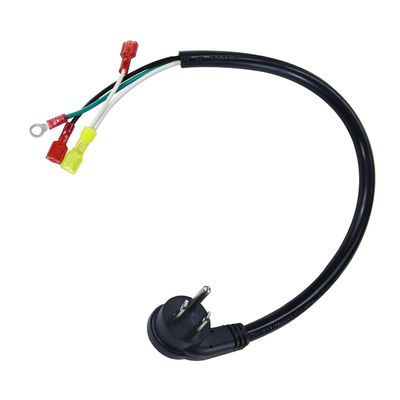 Καλώδιο τροφοδοσίας με γωνία 3P US Plug σε ακροδέκτη Spade/Ring, 14AWG 3-αγωγών προ-τερματισμένο καλώδιο για ενισχυτές και ηχητικό εξοπλισμό 3/6FT
