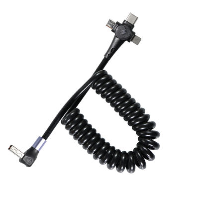Τυλιγμένο Νάιλον Γρήγορο USB C 3.0 Τύπου C Καλώδιο 3-σε-1 Τυλιγμένη φόρτιση