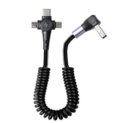 Τυλιγμένο Νάιλον Γρήγορο USB C 3.0 Τύπου C Καλώδιο 3-σε-1 Τυλιγμένη φόρτιση
