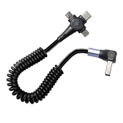 Τυλιγμένο Νάιλον Γρήγορο USB C 3.0 Τύπου C Καλώδιο 3-σε-1 Τυλιγμένη φόρτιση