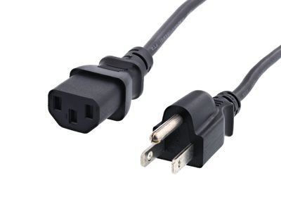 1FT C13 καλώδιο τροφοδοσίας για HDTV οθόνη υπολογιστή Μαύρο