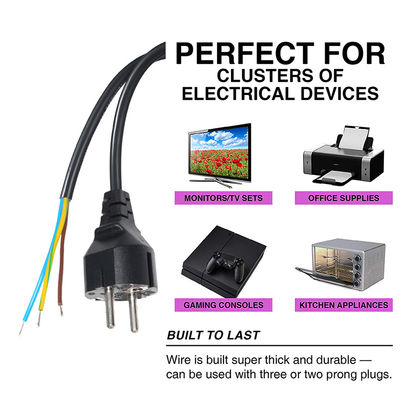 Καλώδιο ρεύματος EU CEE 77 AC με ακροδέκτες για βιομηχανικό εξοπλισμό