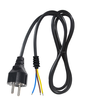 Καλώδιο τροφοδοσίας EU Plug σε κονσερβοποιημένο γυμνό σύρμα - Καλώδιο ρεύματος Euro 2 ακίδων για DIY AC Wiring, σύνδεση πίνακα, είσοδο εξοπλισμού