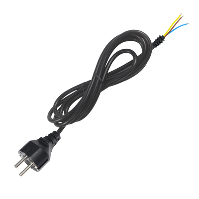 Καλώδιο τροφοδοσίας EU Plug σε κονσερβοποιημένο γυμνό σύρμα - Καλώδιο ρεύματος Euro 2 ακίδων για DIY AC Wiring, σύνδεση πίνακα, είσοδο εξοπλισμού