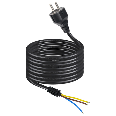 Καλώδιο τροφοδοσίας EU Plug σε κονσερβοποιημένο γυμνό σύρμα - Καλώδιο ρεύματος Euro 2 ακίδων για DIY AC Wiring, σύνδεση πίνακα, είσοδο εξοπλισμού