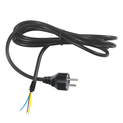 Καλώδιο τροφοδοσίας EU Plug σε κονσερβοποιημένο γυμνό σύρμα - Καλώδιο ρεύματος Euro 2 ακίδων για DIY AC Wiring, σύνδεση πίνακα, είσοδο εξοπλισμού