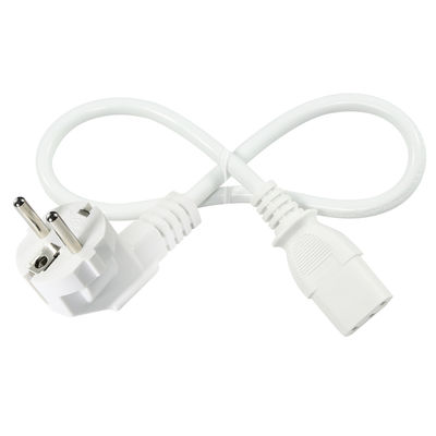 EU Schuko Πλάκα για IEC C13 καλώδιο ηλεκτρικής ενέργειας 250V 10A Μαύρο