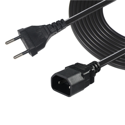 Καλώδιο ρεύματος EU Plug σε IEC C18 2-Pin Ευρωπαϊκό AC για αντάπτορα Laptop, Ενισχυτή ήχου, Προβολέα, Εκτυπωτή, 250V 2.5A