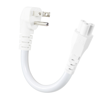NEMA 5-15P έως IEC C5 Δικτύωμα ηλεκτρικής ενέργειας Cloverleaf 3-prong US καλώδιο εναλλασσόμενου ρεύματος για προσαρμογέα φορητού υπολογιστή, φορητού υπολογιστή, εκτυπωτή, 125V 10A