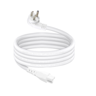 NEMA 5-15P έως IEC C5 Δικτύωμα ηλεκτρικής ενέργειας Cloverleaf 3-prong US καλώδιο εναλλασσόμενου ρεύματος για προσαρμογέα φορητού υπολογιστή, φορητού υπολογιστή, εκτυπωτή, 125V 10A