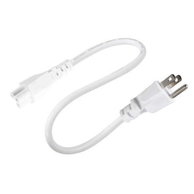 NEMA 5-15P έως IEC C5 Δικτύωμα ηλεκτρικής ενέργειας Cloverleaf 3-prong US καλώδιο εναλλασσόμενου ρεύματος για προσαρμογέα φορητού υπολογιστή, φορητού υπολογιστή, εκτυπωτή, 125V 10A