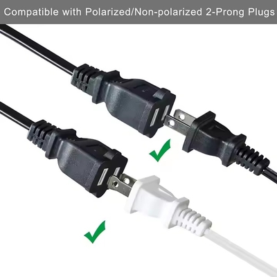 Διαχωριστής ρεύματος 1-σε-4 NEMA 1-15P Flat Plug - Εξοικονόμηση χώρου, 125V 15A, Πολυ-πρίζο επέκτασης για σπίτι/γραφείο