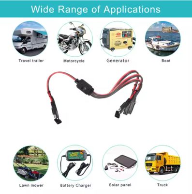 Καλώδιο διαχωριστή ισχύος SAE 1-σε-3 για ηλιακούς συλλέκτες και φορτιστές μπαταριών