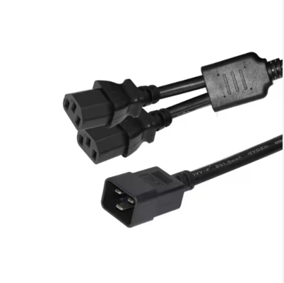 Καλώδιο διαχωριστή ισχύος C20 σε Διπλό C13, 250V 15A, Καλώδιο επέκτασης IEC 60320 για PDU/Κέντρο δεδομένων/Διακομιστή