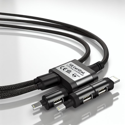 Επικυρωμένο καλώδιο φόρτισης USB 3in1 με ταχεία φόρτιση 15W