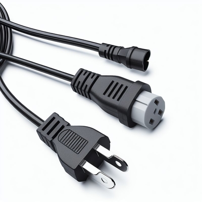 Καλώδιο τροφοδοσίας NEMA 5-15P σε C5 18AWG SJT PVC Μαύρο