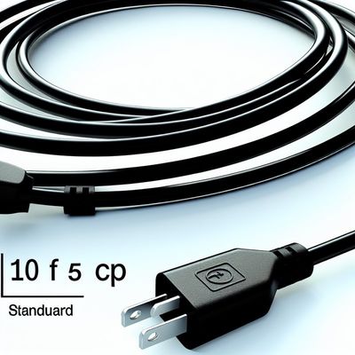 10FT C5 καλώδιο ηλεκτρικής ενέργειας φορητού υπολογιστή για τυπικές πρίζες των ΗΠΑ