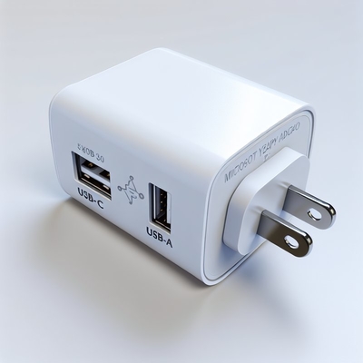 Ηλεκτρονική συσκευή φόρτισης USB με θύρα USB-C και USB-A 5V 3.4A