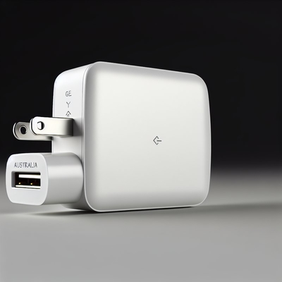 Φορτιστής GaN USB-C 100W με βύσμα AU 2 ακίδων για φορητούς υπολογιστές