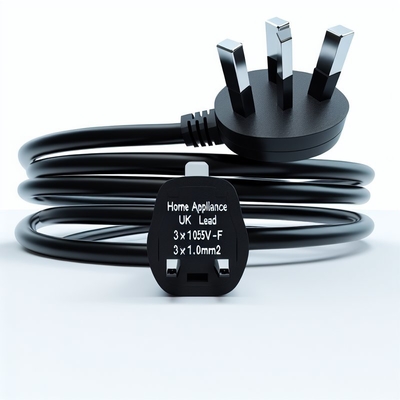 Καλώδιο τροφοδοσίας UK Plug 0.5m H05VV-F 3 Core για οικιακές συσκευές