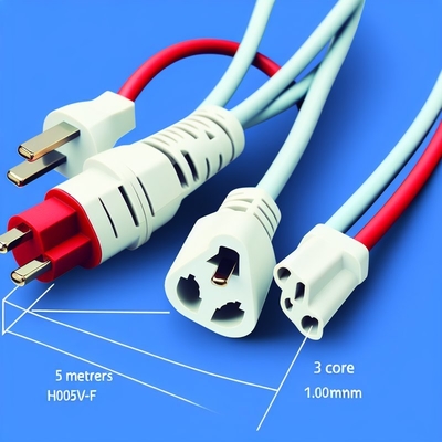 Καλώδιο τροφοδοσίας UK Plug 0.5m H05VV-F 3 Core για οικιακές συσκευές