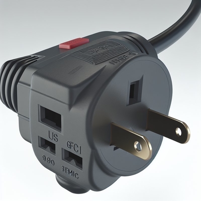 NEMA 5-15P προς GFCI Σύρμα ισχύος προστασίας από υπερβολική τάση 20A 125V