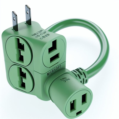Καλώδιο τροφοδοσίας NEMA 5-15P σε 5-15R 3 πριζών 1M US Plug