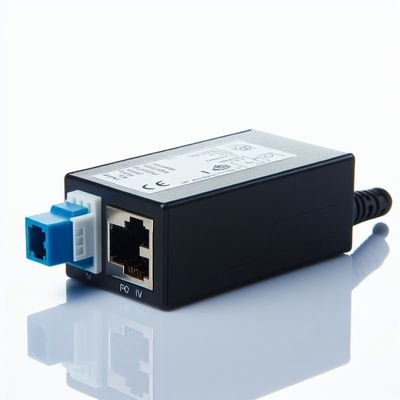 Ηλεκτρονική συσκευή ένεσης POE 24V 1A UK Plug με 2 θύρες RJ45 για κάμερα IP