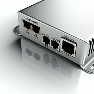 12V 24V 48V Παθητικός Εγχυτήρας POE για IP Κάμερες 10/100/1000Mbps