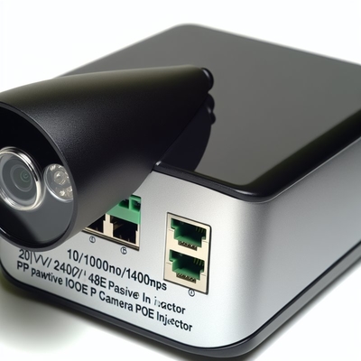 12V 24V 48V Παθητικός Εγχυτήρας POE για IP Κάμερες 10/100/1000Mbps