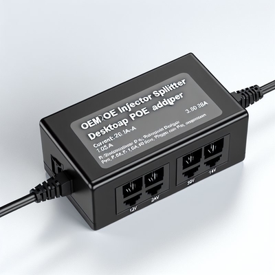 48V POE Injector Splitter με 2 θύρες Ethernet 10/100/1000Mbps