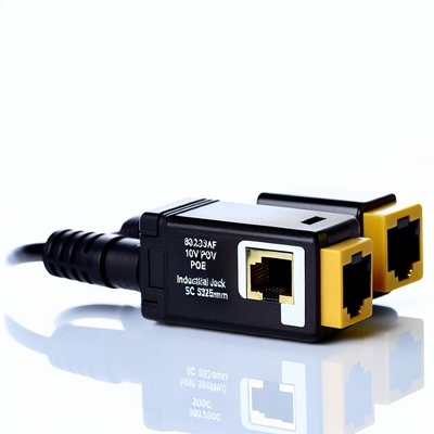 802.3af 12V POE Splitter με DC Jack USB-C 100Mbps
