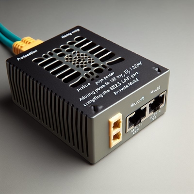 48V έως 24V 12V 5V POE Splitter με 2 θύρες RJ45 1Gbps