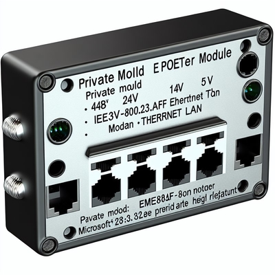 48V έως 24V 12V 5V POE Splitter με 2 θύρες RJ45 1Gbps