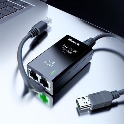 48V έως 24V 12V 5V POE Splitter με σύνδεσμο RJ45 1Gbps