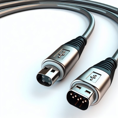 5m USB 2.0 αρσενικό προς θηλυκό καλώδιο επέκτασης με κονιοποιημένο χαλκό