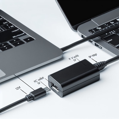 Καλώδιο USB-C σε DC Step Up για Φορτιστή Laptop Router 12V 20V