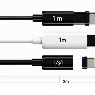 USB A προς τύπο C καλώδιο γρήγορης φόρτισης 1m Μαύρο λευκό