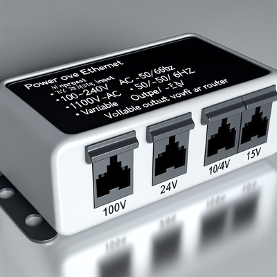 Διαχωριστής POE 48V σε 24V 12V 5V 10/100Mbps για WiFi Router