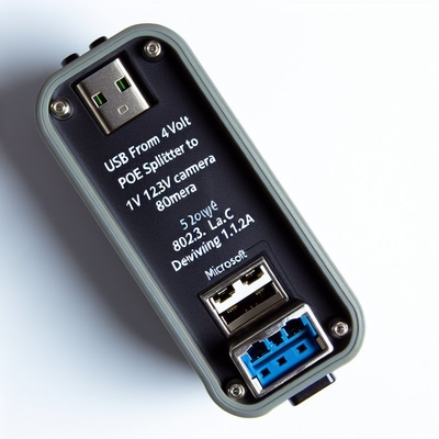 48V έως 12V POE Splitter IEEE802.3af με RJ45 και καλώδιο συνεχούς ρεύματος